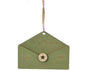 Wooden Letter to Santa Ornament - Green