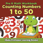 Pre K Math Workbook: Counting Numbers 1 to 50 (Baby Professor Learning Books) - Paperback