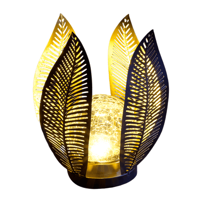 Solar Powered Copper Lily lights - set of 3