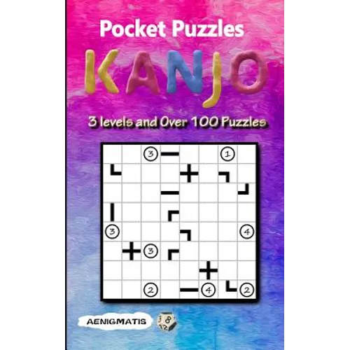 Pocket Puzzles Kanjo: 3 Levels: Easy, Medium and Hard - Paperback