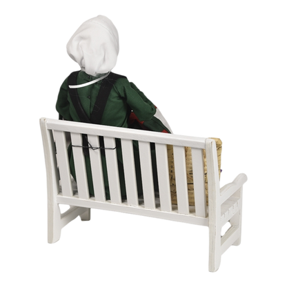Amish Grandmother on Bench