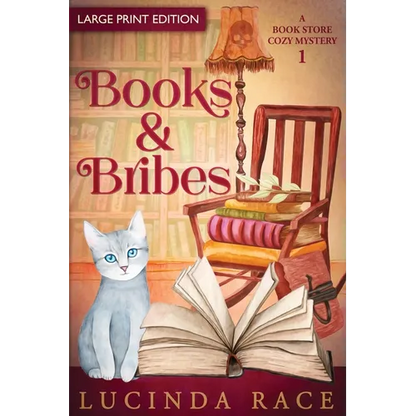 Books & Bribes Large Print: A Paranormal Witch Cozy Mystery - Paperback