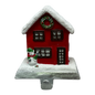 Snowman And  Holiday House Stocking Holder