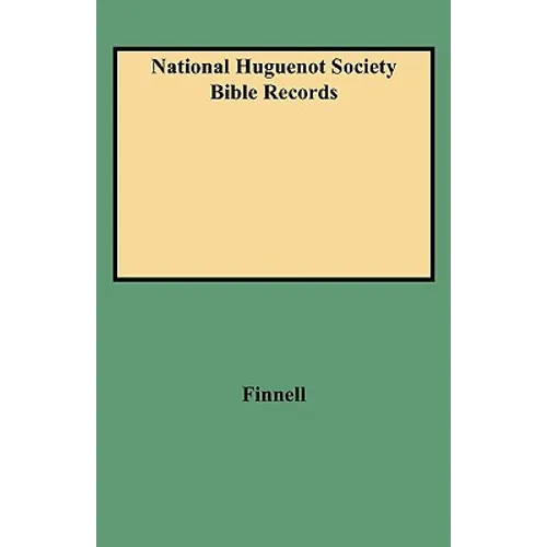 National Huguenot Society Bible Records - Paperback