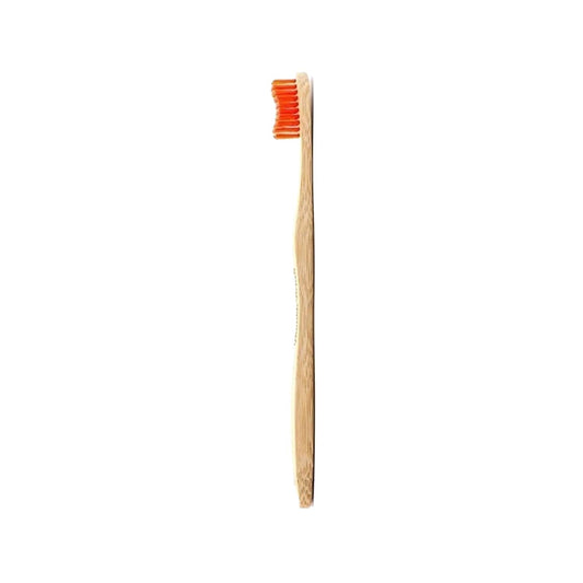 Humble Adult Manual Toothbrush Medium Hardness Red - Gentle & Effective Oral Care for Health-Conscious Adults