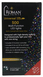 USB powered 500 Superbright LED (41 foot) Green Wire Multifunction Lights with Timer - Multicolor