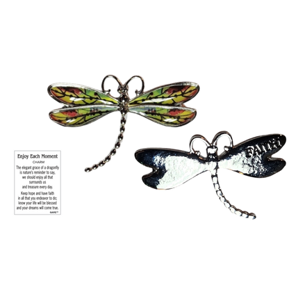 Dragonfly Inspriational Pocket Charm -
