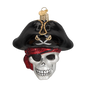 Jolly Roger Glass Blown Ornament
