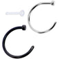 18G 3/8 Pack Set of 3 Assorted Stainless Steel Nose Hoop Rings