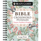Brain Games - Bible Crossword Puzzles: Prayers, Parables & Prophets - Large Print - Spiral