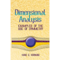 Dimensional Analysis: Examples of the Use of Symmetry - Paperback