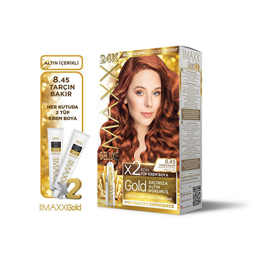 Maxx Deluxe Golden Beauty Hair Dye - Vibrant, Long-Lasting Color with NANO GOLD & Avocado Oil