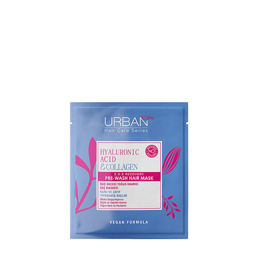 Urban Care Pre-Shower Hair Mask with Hyaluronic Acid & Collagen - Nourishes Dry Hair, Vegan & Paraben-Free