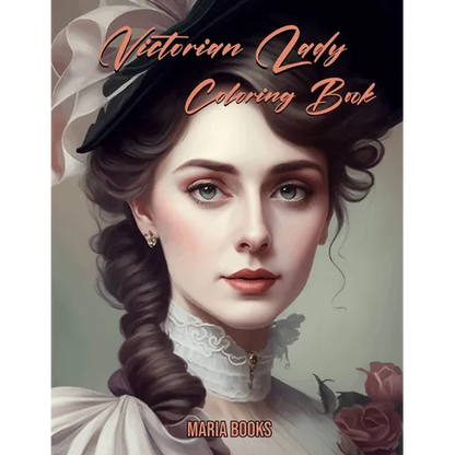 Victorian Lady: Coloring Book For Adults - Paperback