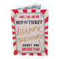 Buy the Ticket - Birthday Card