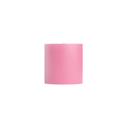 Mole Hollow Unscented Pillar Candle (Dusty Rose)  -