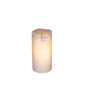 Wavy Edge Glow Wick Pillar Candle -