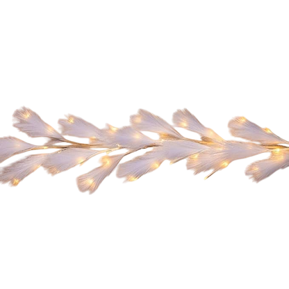 Lighted Pampas Grass Garland - 72 Inches