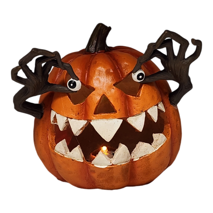 Light Up Jack-O-Lantern - Orange