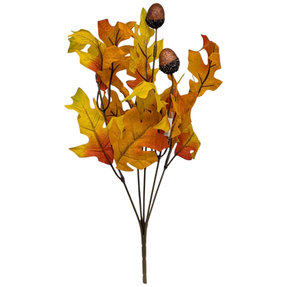 13-Inch Autumn Oak Leaf Bush