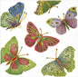 Jeweled Butterflies (Pearl) - Cocktail Napkin