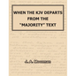 When the KJV Departs from the "majority" Text - Hardcover