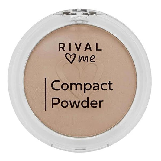 Rival Loves Me Compact Powder No:03 Desert - Soft Matte Finish, Dermatologically Tested