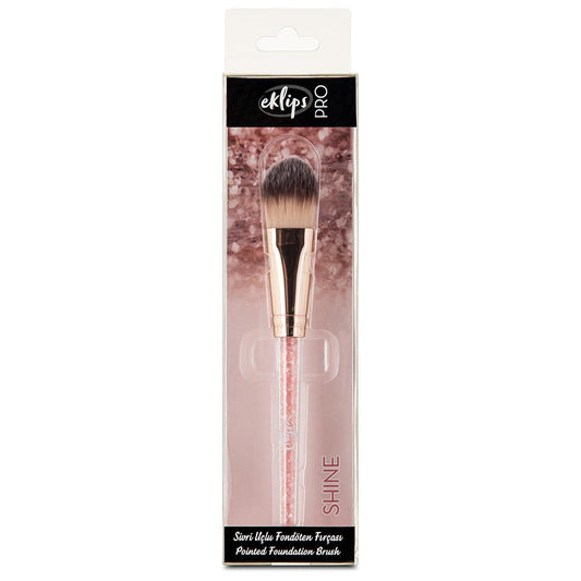 Eklips Pro Shine: Tapered Foundation Brush for Flawless Makeup - Precise Application, Blending, and Full Coverage